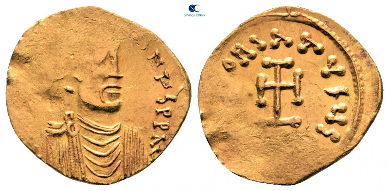 Constans II AD 641-668. Constantinople
Tremissis AV

15 mm, 1,42 g

[...]NЧ...