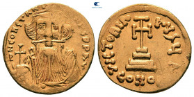 Constans II AD 641-668. Constantinople. 1st officina. Solidus AV