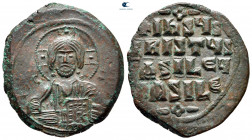 Attributed to Basil II and Constantine VIII AD 976-1028. Uncertain mint. Anonymous Follis Æ