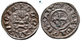 Philippe de Taranto AD 1307-1313. Glarenza (modern Kyllini in Elis). Denier Tournois BI. Variety PT3