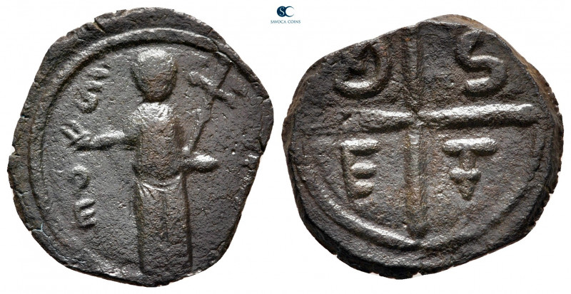 Tancred, regent AD 1101-1112. Antioch
Follis Æ. Third type

20 mm, 2,92 g

...