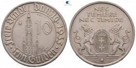 Poland. Free city of Danzig.  AD 1935. 10 Gulden 1935