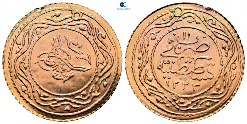 Turkey. Qustantiniya (Constantinople) mint. Mahmud II AD 1808-1839.
Rumi Altin ...