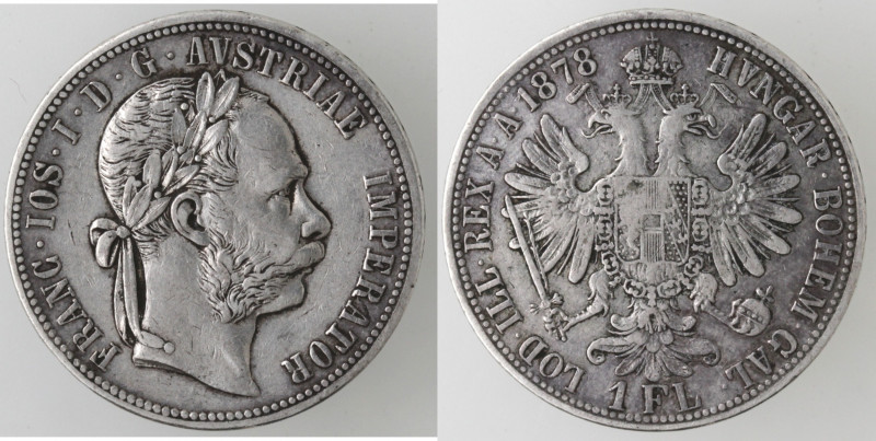 Monete Estere. Austria. Francesco Giuseppe. 1848-1916. Fiorino 1878. Ag. KM 2222...