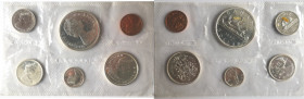 Canada. Elisabetta II. Divisionale 1965. Con dollaro in Ag.