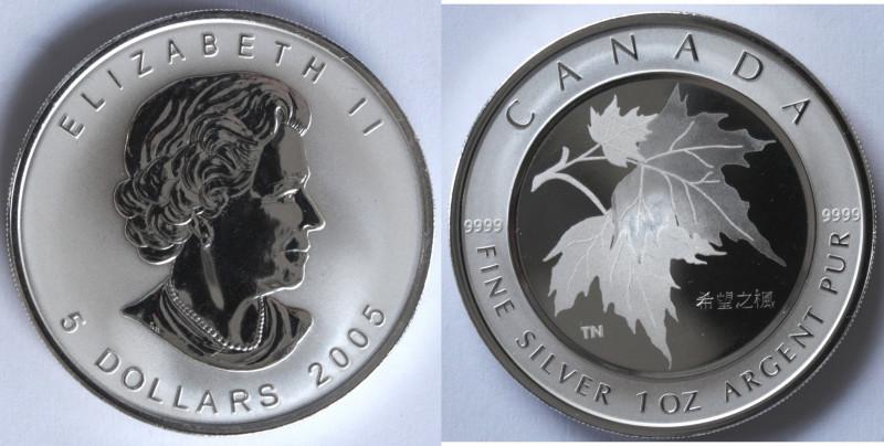 Monete Estere. Canada. Elisabetta II. 5 Dollari 2005. Ag 999. Peso gr. 31,31. Pr...