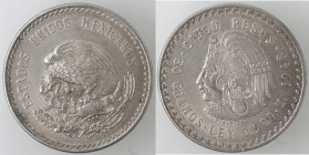 Messico. 5 Pesos 1948. Ag. KM 465.