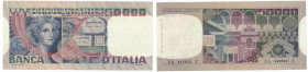 Banconote. Repubblica Italiana. 50.000 Lire Volto di Donna. Dec. Min. 11 Aprile 1980.