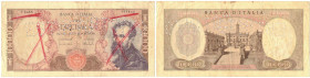 Banconote. Repubblica Italiana. 10.000 Lire Michelangelo. Dec. Min. 27 Novembre 1973. Gig BI 74H. Falso d'epoca con annullo.