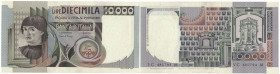 Banconote. Repubblica Italiana. 10.000 lire Del Castagno. Dec. Min. 23-11.1982.
