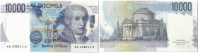 Banconote. Repubblica Italiana. 10.000 Lire Alessandro Volta tripla A. Dec. Min. 03-09.1984.