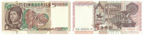 Banconote. Repubblica Italiana. 5.000 Lire Antonello da Messina. Dec. Min. 19-10.1983.