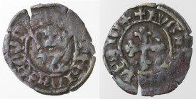 Napoli. Giovanna II d'Angiò-Durazzo. 1414-1435. Denaro con Y. Mi. 