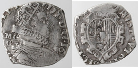 Napoli. Filippo IV. 1621-1665. Tarì 1622?. Ag.