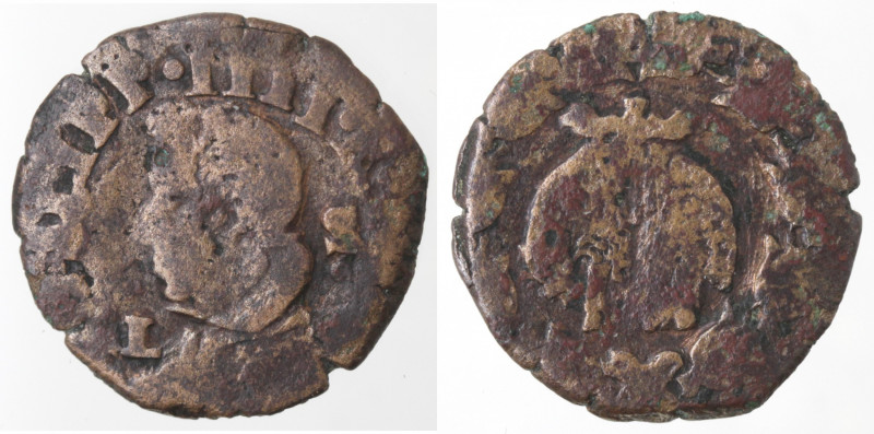 Zecche Italiane. Napoli. Filippo IV. 1621-1665. Tornese (1631). Ae. Mir. 268/2. ...