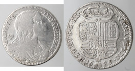 Napoli. Carlo II. 1674-1700. Tari 1689. Ag.