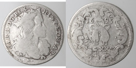 Napoli. Carlo II. 1674-1700. Tarì 1695. Ag.