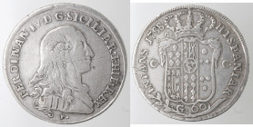 Napoli. Ferdinando IV. 1759-1799. Mezza piastra 1788. Ag.