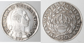 Napoli. Ferdinando IV. 1759-1799. Tari' 1794. Ag.