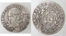 Napoli. Ferdinando IV. 1759-1799. Tari' 1798. S Speculari. Ag.