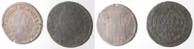 Napoli. Ferdinando IV. 1759-1799. Lotto di 2 monete. 1 Grano 12 Cavalli 1791 e 9 Cavalli 1791. Ae.