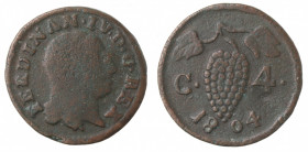 Napoli. Ferdinando IV. 1804-1805. 4 Cavalli 1804. Ae.