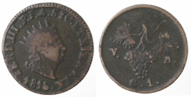 Palermo. Ferdinando III. 1759-1816. Grano 1815. Ae.