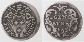 Roma. Innocenzo XII. 1691-1700. Grosso 1695. Ag.