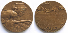 Medaglie. Vittorio Emanuele III. 1900-1943. Medaglia 1900 per la spedizione polare di Luigi Amedeo di Savoia. Ae.