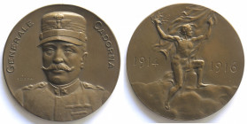 Medaglie. Vittorio Emanuele III. 1900-1943. Medaglia 1916 Generale Cadorna. Ae.