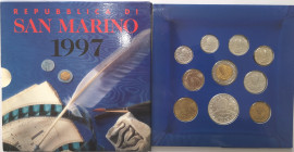 San Marino. Serie divisionale annuale 1997 L'uomo verso il terzo millennio. Con 5000 lire in Ag.