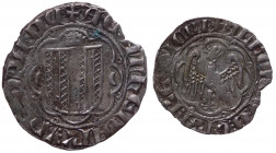 Regno di Sicilia - Alfonso I d’Aragona (1416-1458) Pierreale - Zecca di Messina - D/ Aquila coronata, entro cornice d’archi, stante di fronte con ali ...