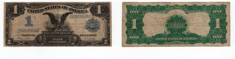 Stati Uniti d'America - Usa - Silver Certificate - 1 Dollaro 1899 - Serie Z82609...