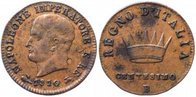 Bologna - Napoleone I Re d'Italia (1805-1814) 1 centesimo 1810 - Pagani 75a - Cu - gr. 2,01

qSPL

 Shipping only in Italy