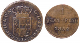 Firenze - Granducato di Toscana - Leopoldo II (1824-1859) Quattrino 1852 - Gig. 118 - Cu - gr. 0,98

BB

 Shipping only in Italy