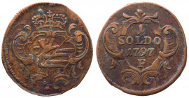 Gorizia - Francesco II d'Asburgo Lorena (1792- 1806) 1 Soldo 1797 - Hall - Cu - gr. 2,47

BB

 Shipping only in Italy