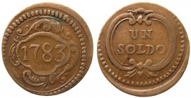 Modena - Ercole III D'Este (1780-1796) 1 Soldo 1783 - CNI 50/51 - Cu - gr. 1,96

qBB

 Shipping only in Italy
