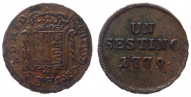Milano - Maria Teresa d'Asburgo (1740-1780) Sestino 1779 - Zecca di Milano - CNI 133 - Cu - gr.1,27

SPL+

 Shipping only in Italy