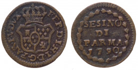Parma - Ducato di Parma, Piacenza e Guastalla - Ferdinando I (1765-1802) Sesino 1790 - Cu - gr.1,01

BB/SPL

 Shipping only in Italy