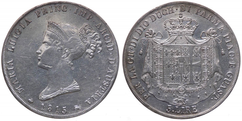 Parma - Ducato di Parma, Piacenza e Guastalla - Maria Luigia (1814-1847) 5 Lire ...