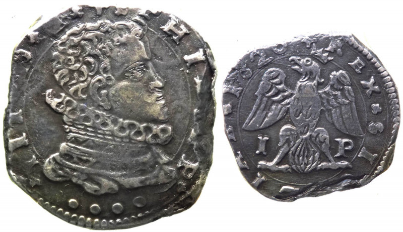 Regno di Sicilia - Filippo IV (1621-1665) 4 Tarì 1628 - Zecca di Messina - MIR 3...