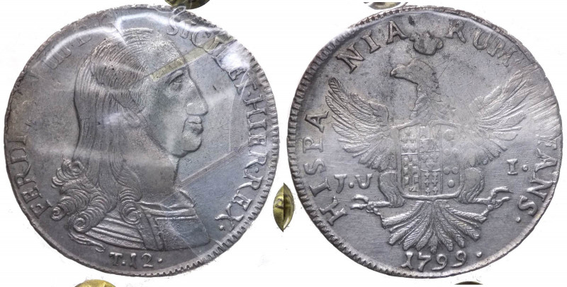 Regno di Sicilia - Ferdinando III (1759-1816) 12 Tarì 1799 del VI°Tipo - Zecca d...