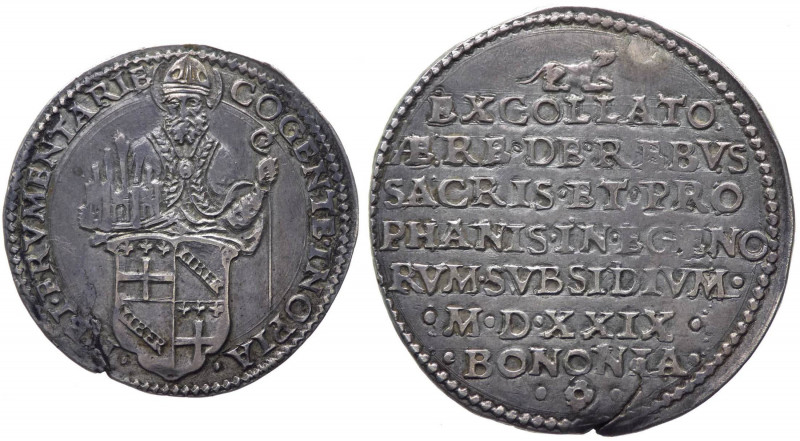 Stato Pontificio - Clemente VII (1523-1534) Lira 1529 - Zecca di Bologna - MIR 8...