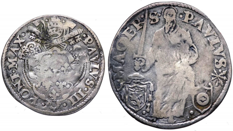 Stato Pontificio - Giulio III (1550-1555) Giulio tipo Spada Eretta - Zecca di Ma...