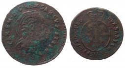 Monetazione per la Sardegna - Carlo Emanuele III (1730-1773) Mezzo Reale nuovo 1768 - Zecca di Torino - Rara - Cu - Ossidazioni - gr.2,82

qBB

 S...