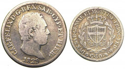 Carlo Felice (1821-1831) 50 Centesimi 1829 Torino - Pagani 119 - Ag - 

BB+

 Shipping only in Italy