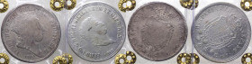 Zecche Italiane - Lotto n.2 monete emesse da Ferdinando I di Borbone (1816-1825) Piastra da 120 Grana del II°Tipo 1818 "Testa Piccola", Zecca di Napol...