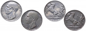 Regno d'Italia - Lotto n.2 monete emesse da Vittorio Emanuele III (1900-1943) 10 Lire "Biga" 1927** (Due rosette) - 10 Lire "Biga" 1928* (Una rosetta)...