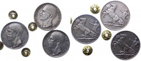 Regno d'Italia - Lotto n.3 monete emesse da Vittorio Emanuele III (1900-1943) 10 Lire "Biga" 1927** (Due rosette) - di cui una periziata BB - Gig.56a ...