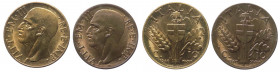 Regno d'Italia - Lotto n.2 monete - Vittorio Emanuele III (1900-1943) 10 Centesimi "Impero" 1940 anno XVIII - Ba - Lustro di conio - 

FDC

 Shipp...
